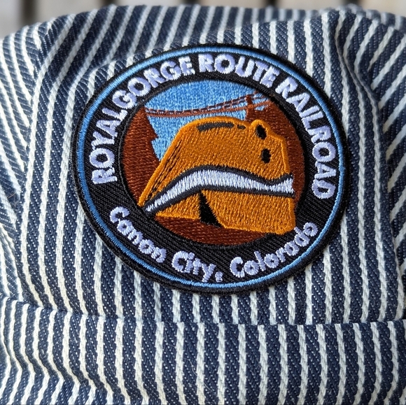 NWOT Royal Gorge Route Railroad Classic Train Engineer Conductor Adjustable Cap - Picture 2 of 8